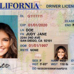 Buy Online Fake California Driving License