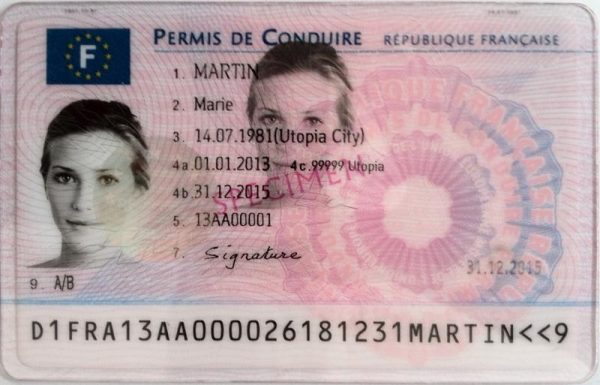 Buy Fake French driver’s license