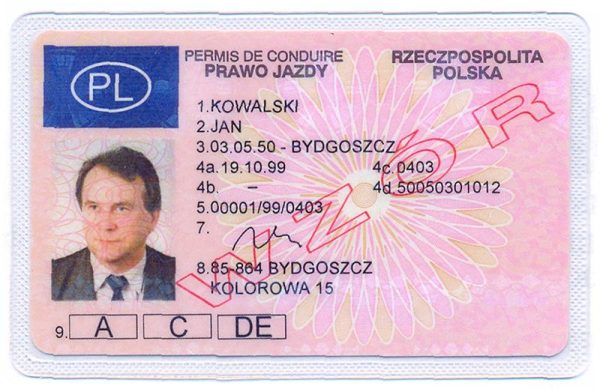 Buy Polish Driving License