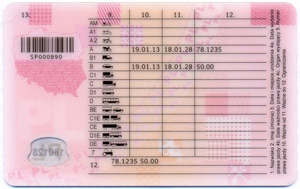 Buy Polish Driving License